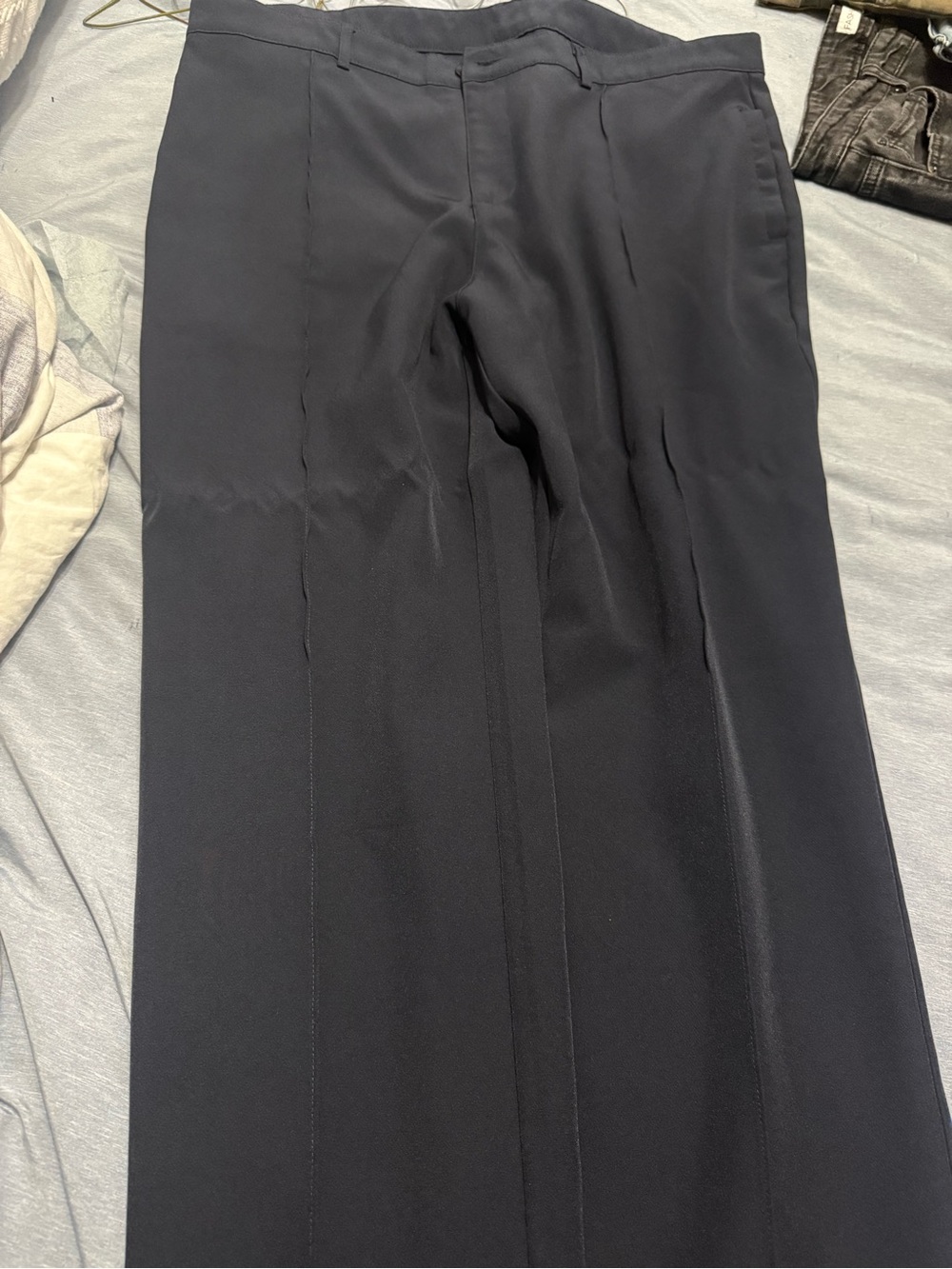 Men's Tailored Dress Pants in Dark Navy